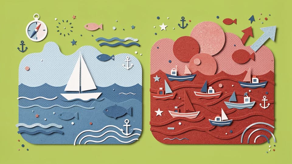 Strategia ocean blue vs red ocean: kiedy szukać nowych rynków, a kiedy walczyć na istniejących